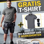 Worktex - Gratis T-shirt bij aankoop van 2 shorten - 29032016